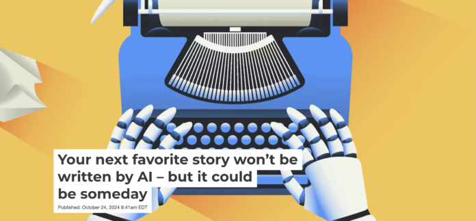 AI language models are getting pretty good at writing – but not so much at creative storytelling. Moor Studio/DigitalVision Vectors via Getty Images